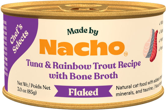 Made by Nacho - Flaked Cat Food in bone broth 3oz