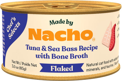 Made by Nacho - Flaked Cat Food in bone broth 3oz