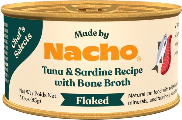 Made by Nacho - Flaked Cat Food in bone broth 3oz