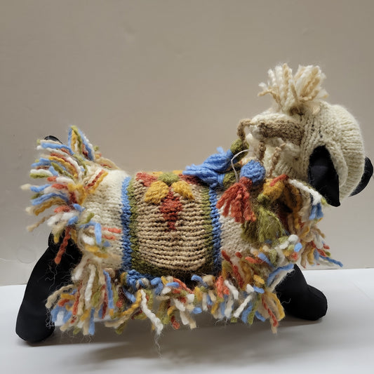 Festivity Llama Poncho with Fringes and Hood