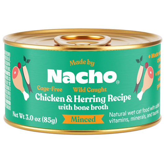 Made by Nacho - Minced Cat Food in bone broth 3oz