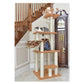 Armarkat Brown Carpet Cat Furniture, Real Wood Kitty Tower