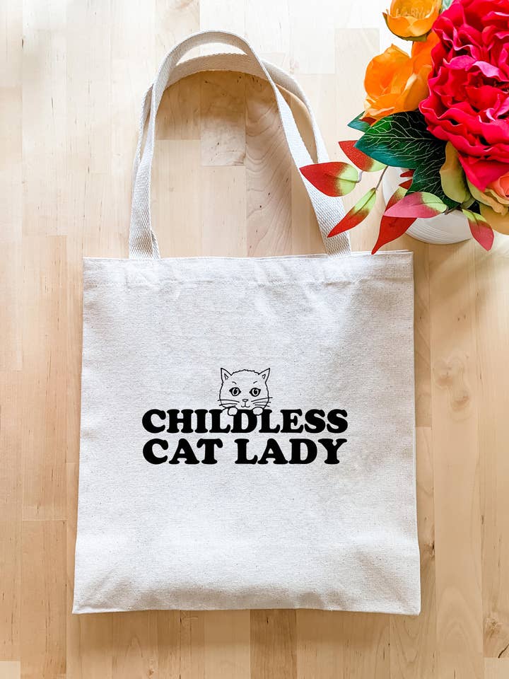 Moonlight Makers - Childless Cat Lady Tote Bags