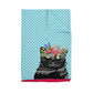 Notty Black Cat Tea Towel