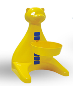 Adjustable Elevated Dog & Cat Bowl - Yellow