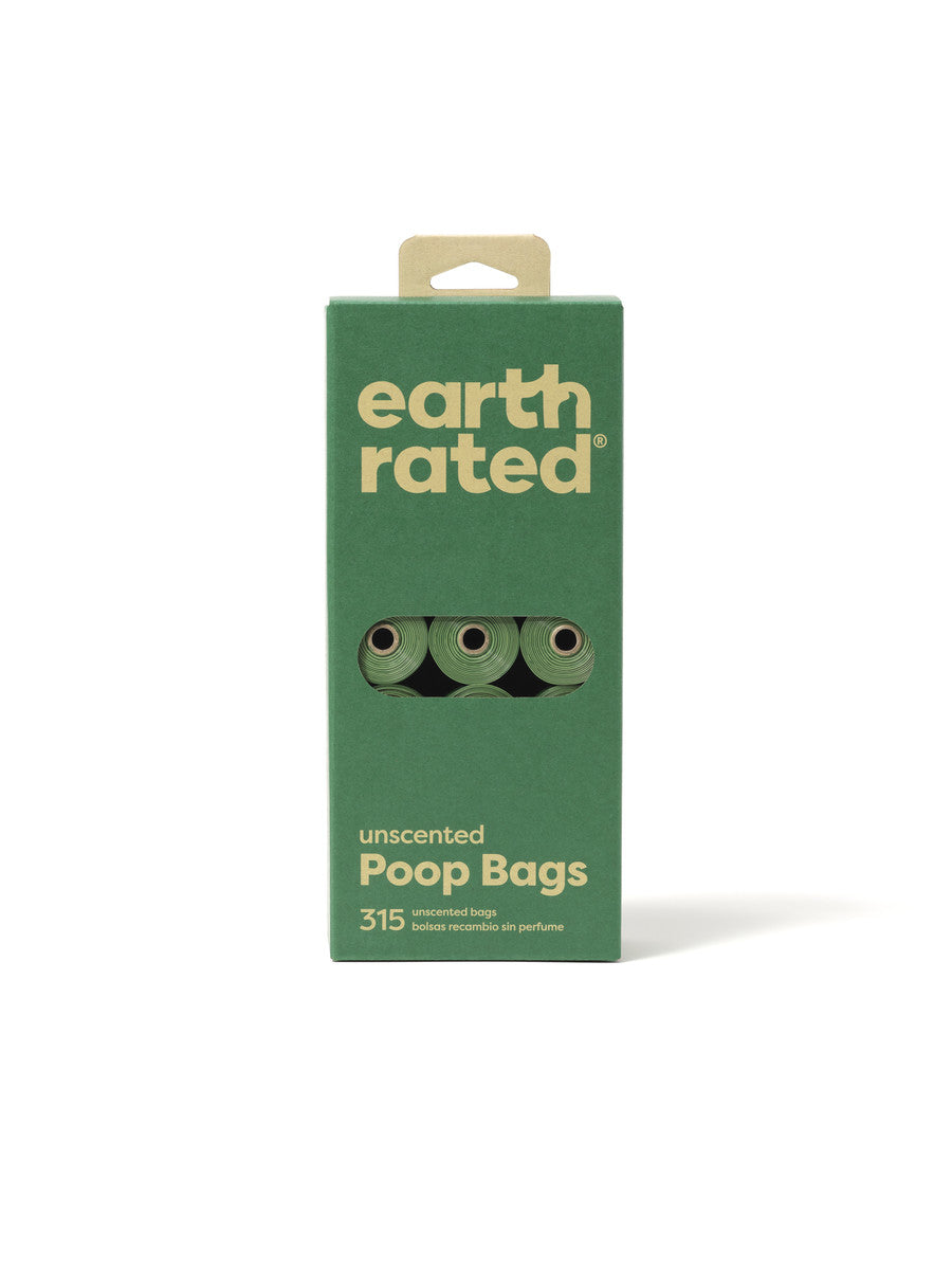 Earth Rated Poop Bags 315ct on 21 Refill Rolls- Unscented