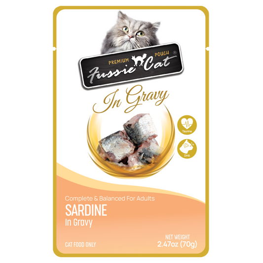 Fussie Cat Premium Pouches In Gravy