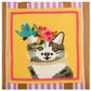 Cat With Humming Bird Tote Bag