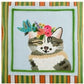 Cat With Humming Bird Tote Bag