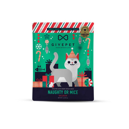 GivePet Naughty or Mice Freeze Dried Christmas Cat Treats