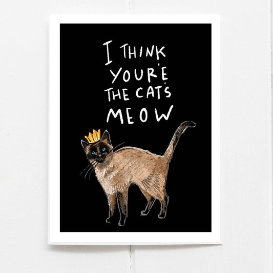 Cat's Meow Birthday Card