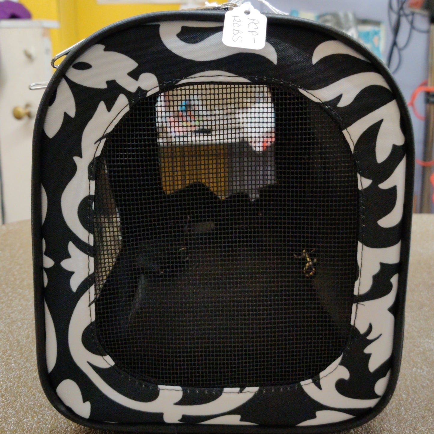 Black Swirl Cat Carrier