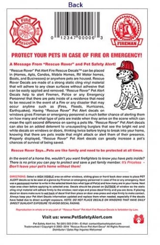 Pet Alert - Fire Rescue