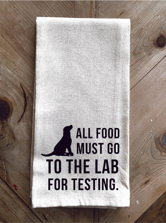 Second Nature by Hand - All Food must go to the lab for testing... Kitchen Towel