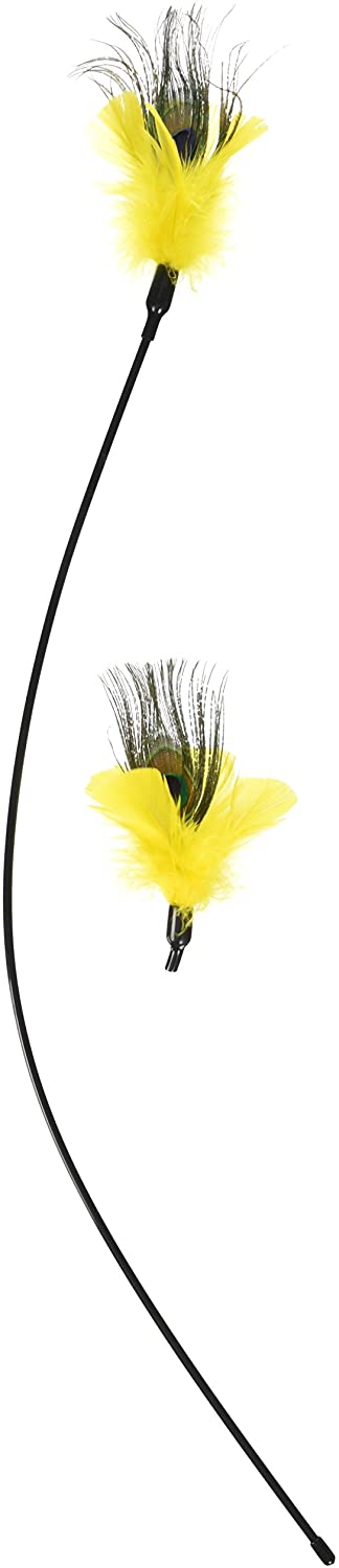 Purrfect Peacock Feather Cat Toy