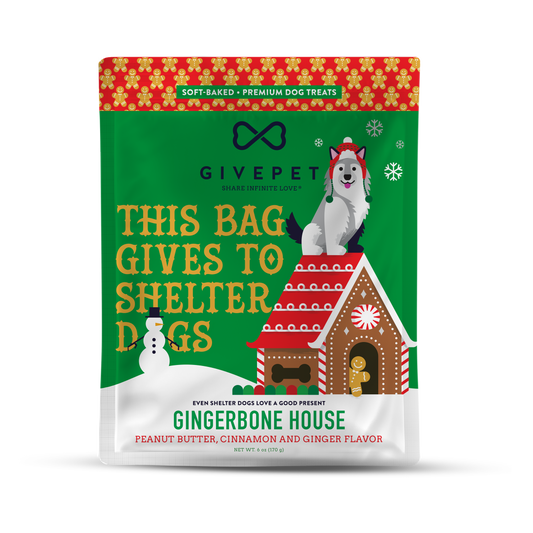 GivePet Gingerbone House Christmas Dog Treats