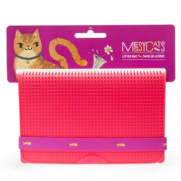 Messy Cats - Silicone Litter Mat with Graduated Spikes, 18" x 14"