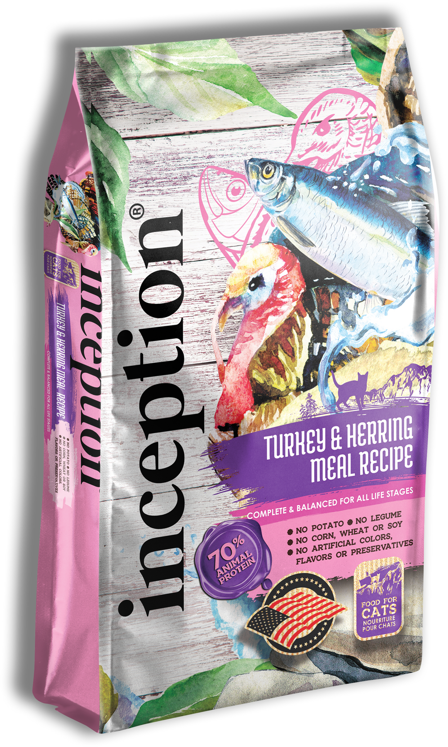 Inception Cat Food - Turkey & Herring Recipe 4lb