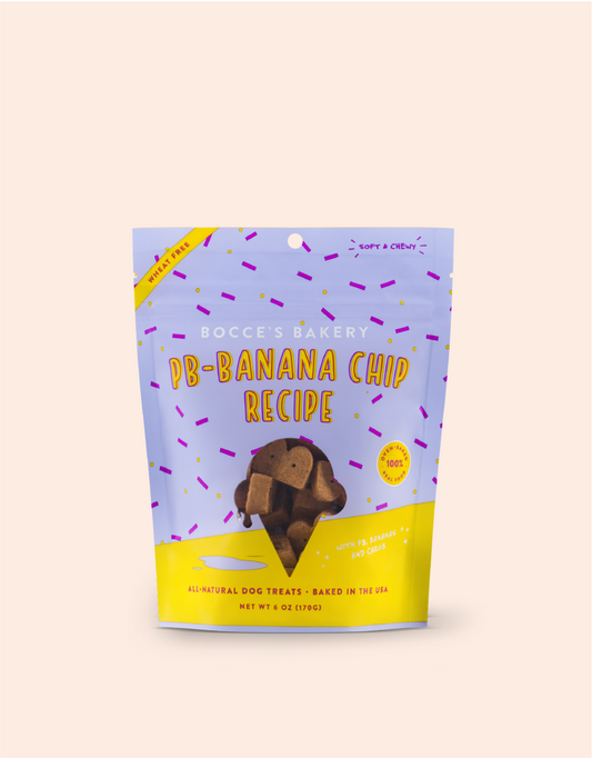 Bocce's Bakery PB-Banana Chip Recipe