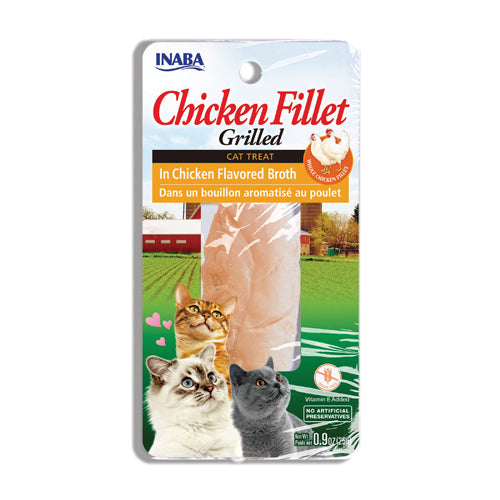 INABA - Grilled Chicken Fillet Cat Treats in Natural Broth