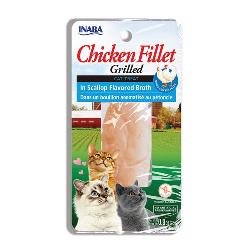 INABA - Grilled Chicken Fillet Cat Treats in Natural Broth