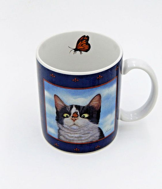 Butterfly Cat Mug