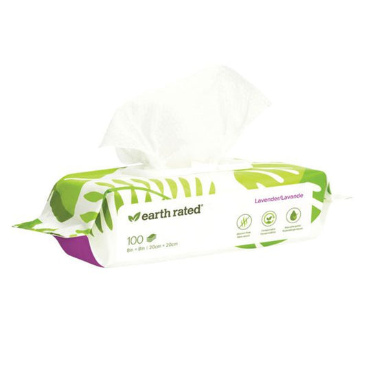 Earth Rated USDA Certified Bio-Based Dog Wipes 100ct
