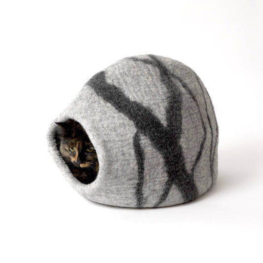 River Stone Wool Pet Cave